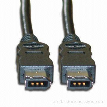 Firewire 6-pin to 6-pin IEEE 1394 Cable, OEM Orders are Welcome